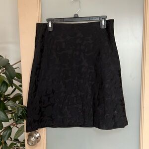 Black jacquard skirt